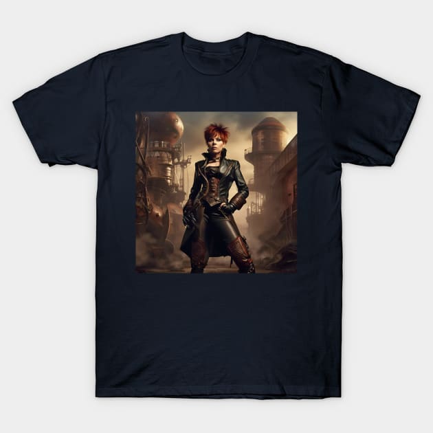 Pat Benatar Love is a Battlefield Steampunk T-Shirt by IconsPopArt